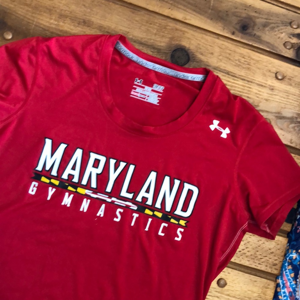 under armour | fitted maryland gymnastic tee